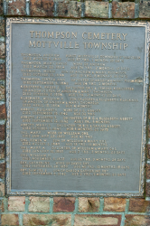 Thompson Cemetery Memorial Marker (1 of 2)
